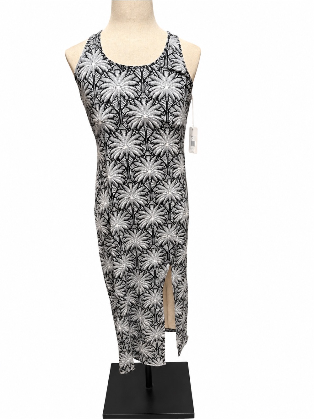 P.J. Salvage Shady Beach Dreams Palm Print Midi Dress Small NWT